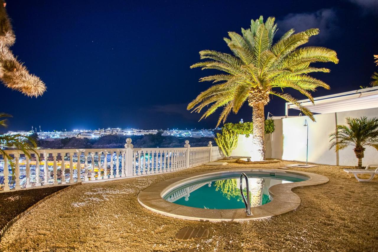 Stunning Villa With Breathtaking Ocean View Mogan Exterior photo
